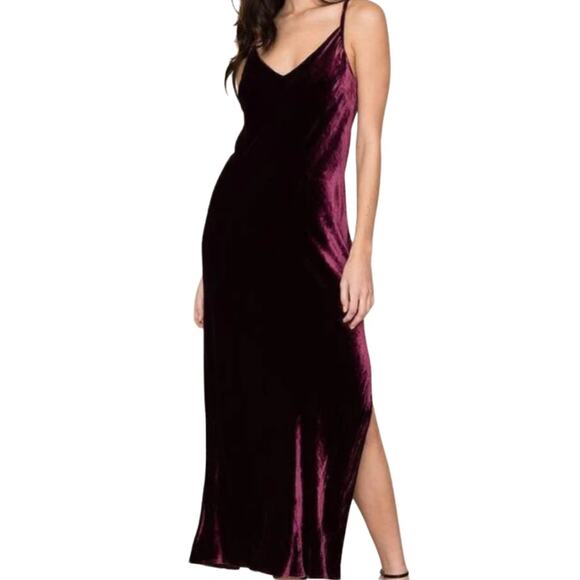 Yumi Kim After Midnight Velvet Maxi - Merlot Size S
